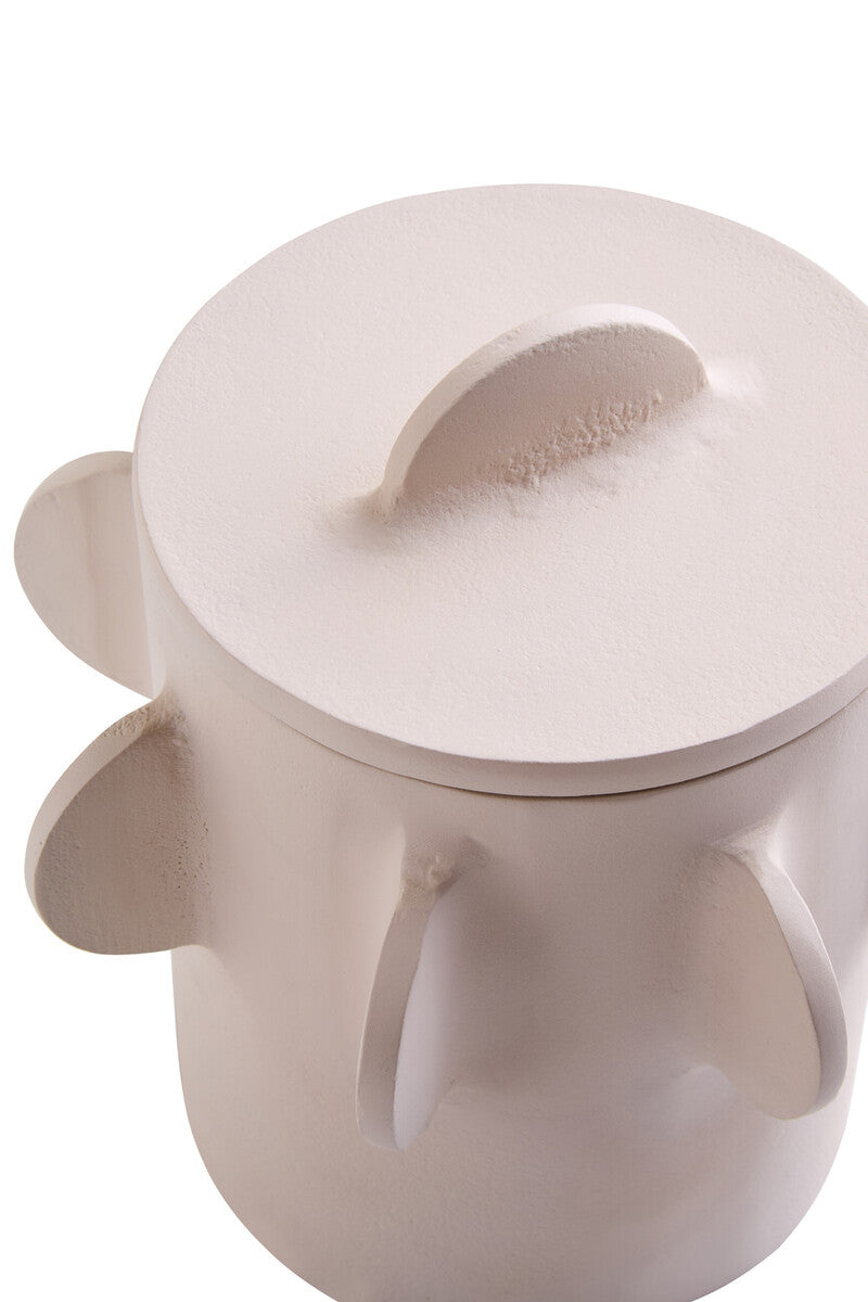 Prato Small Round Textured Cream Box - Image 4
