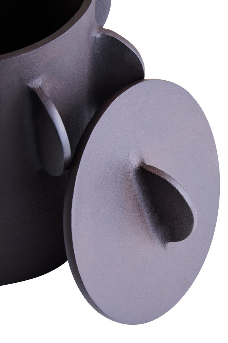 Prato Large Round Textured Brown Box