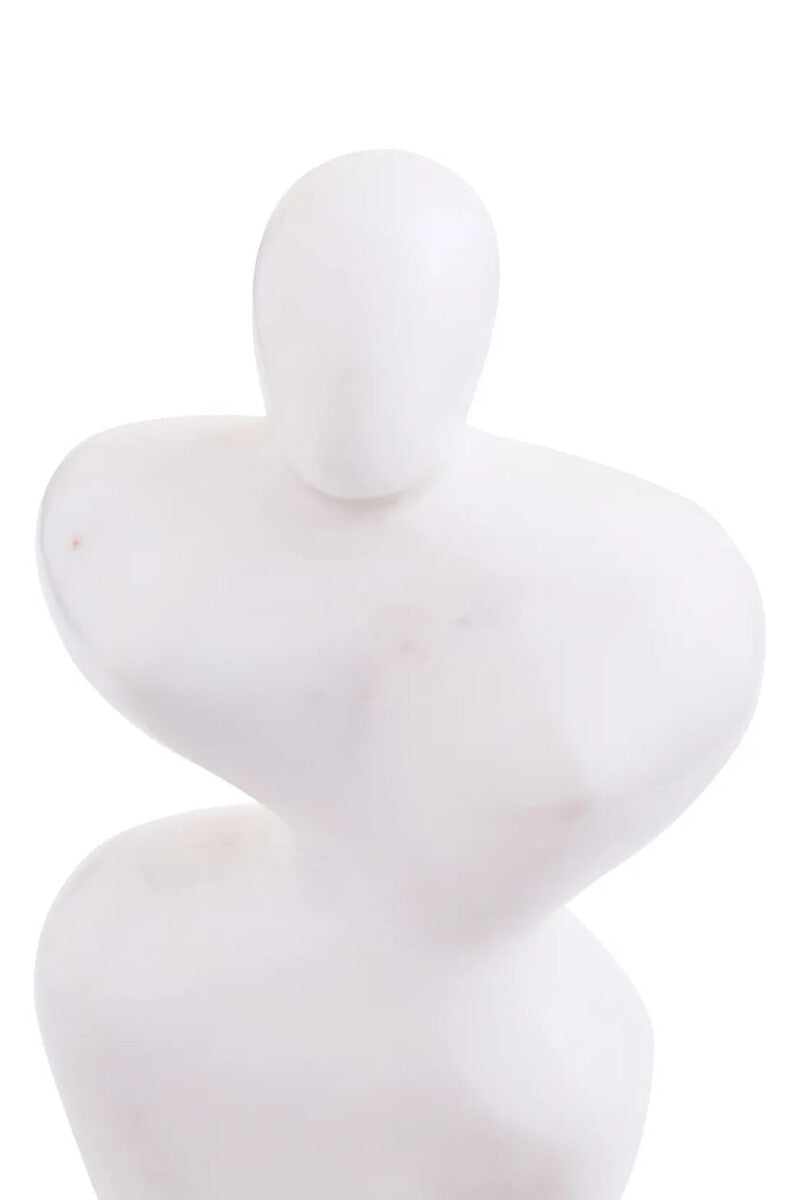 Savio White Marble Abstract Sculpture