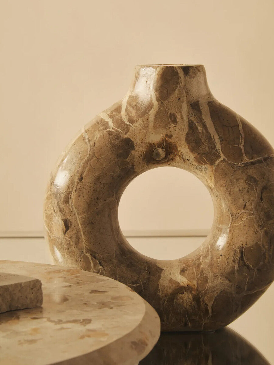 Santino Chocolate Marble Vase
