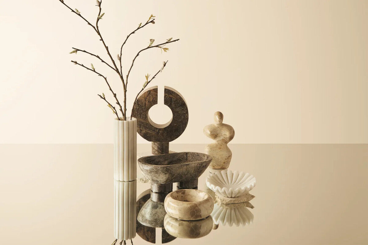 Fazio Forest Green Marble Sculpture