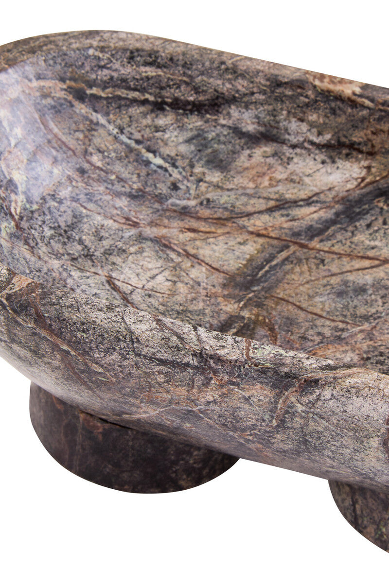 Fazio Forest Green Marble Pedestal Bowl - Image 5