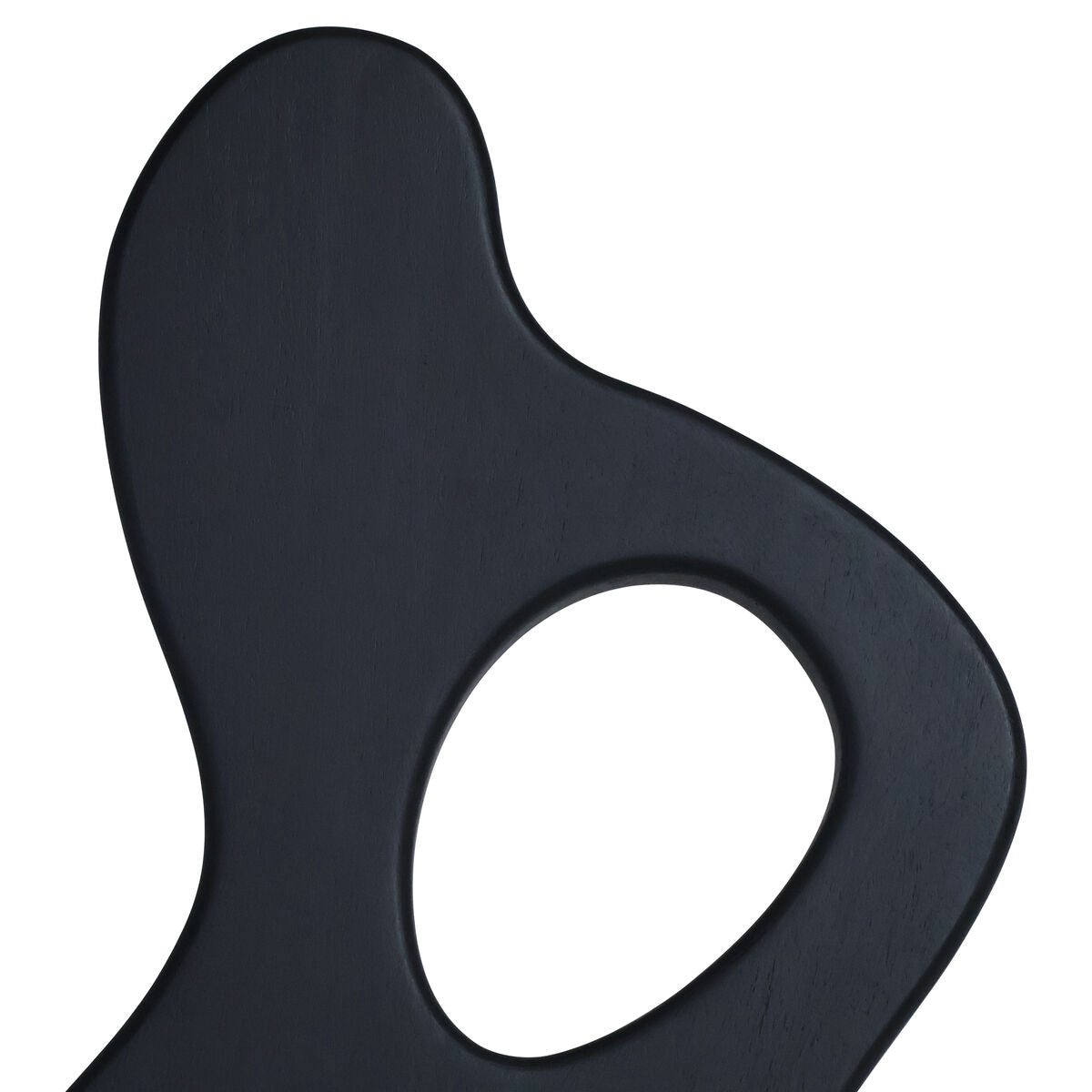 Black Wood Organic Sculpture with Black Base | Westo