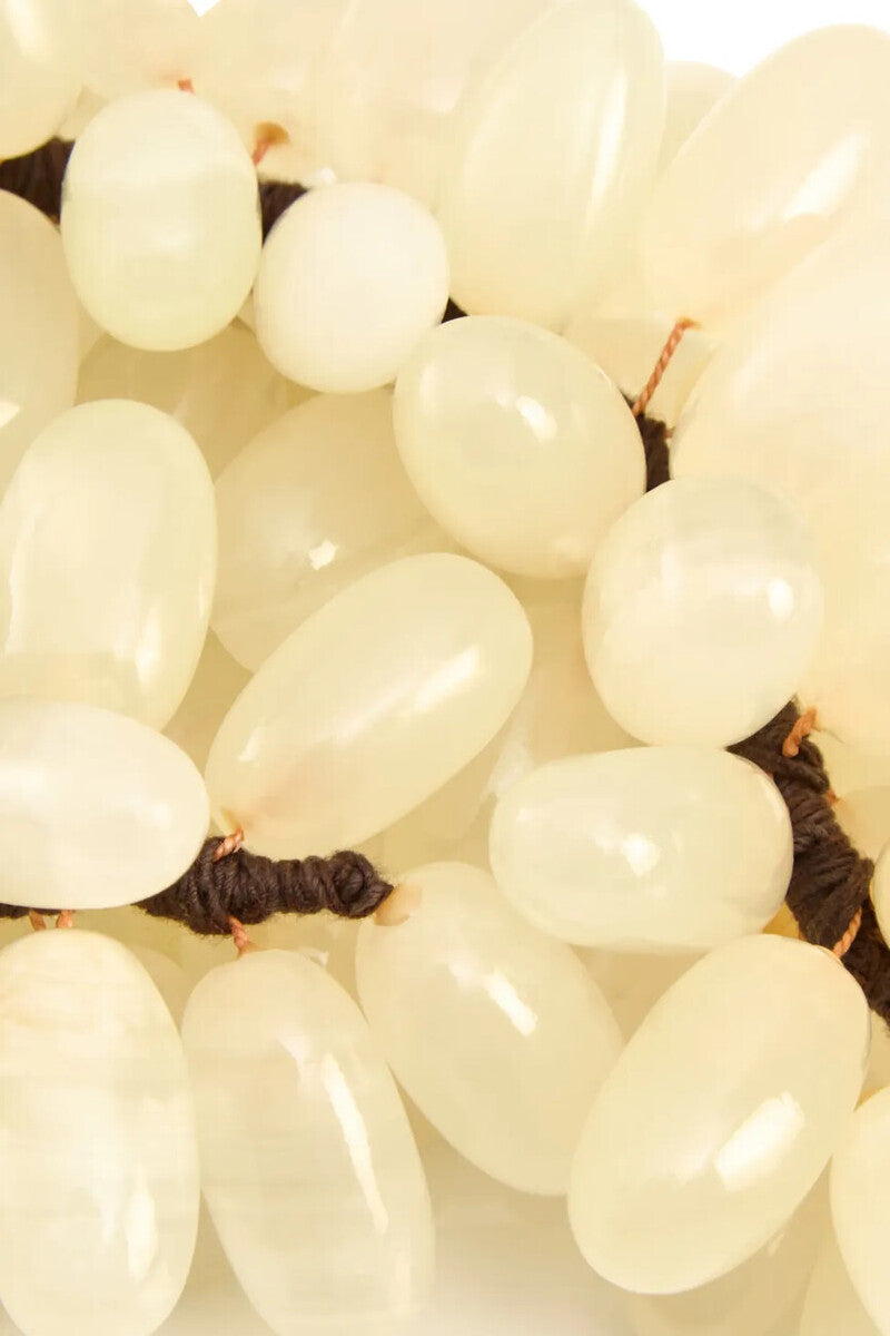Oleena Large White Onyx Decorative 100 Grapes