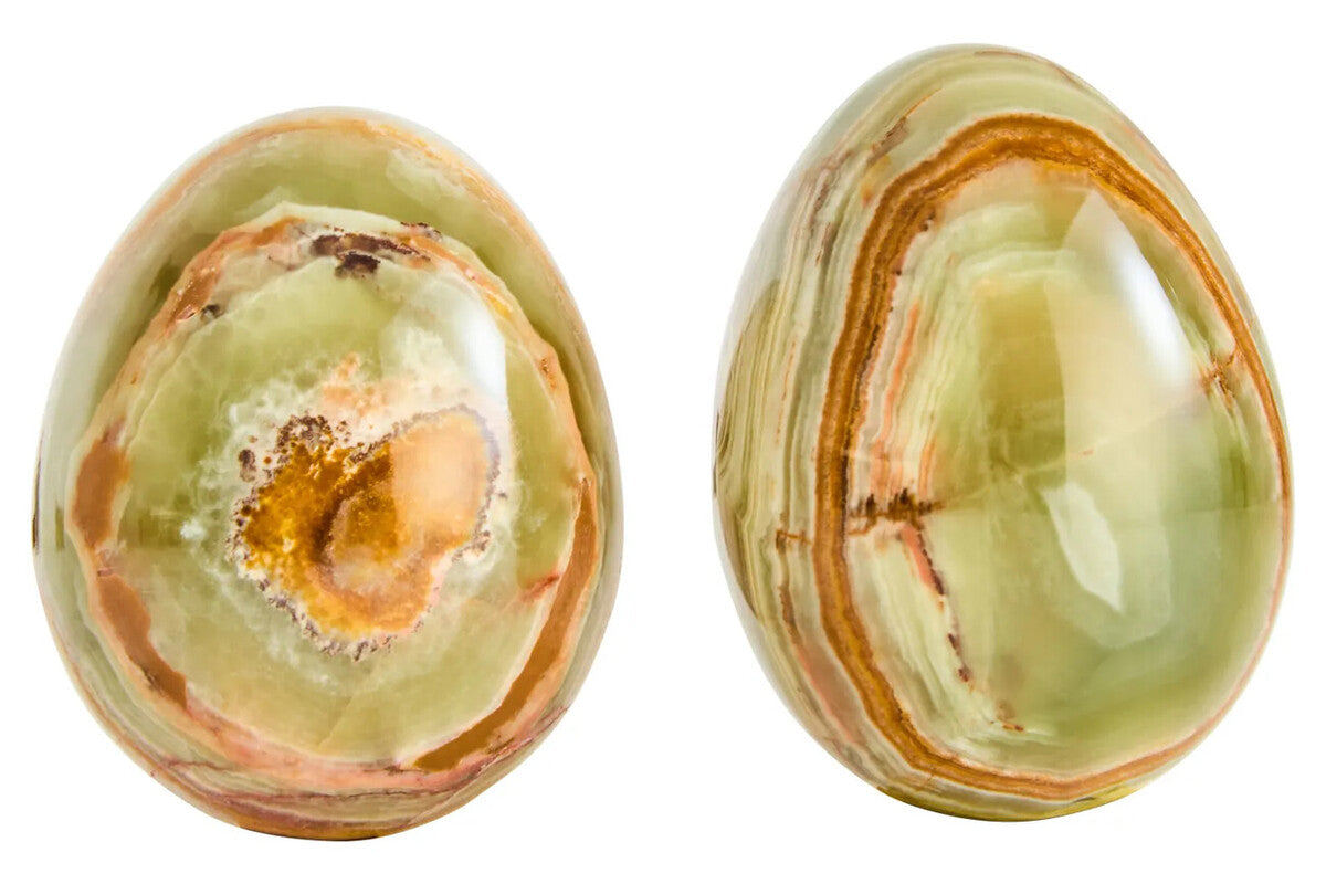Oleena Onyx Set of 2 Decorative Eggs
