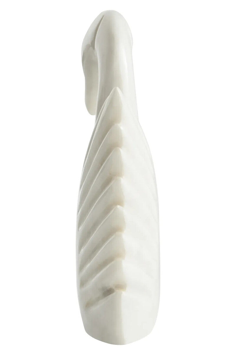 White Marble Decorative Swan | Zoro