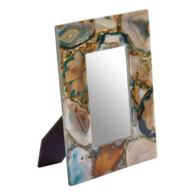 Bowerbird Small Green Agate 4In X 6In Photo Frame