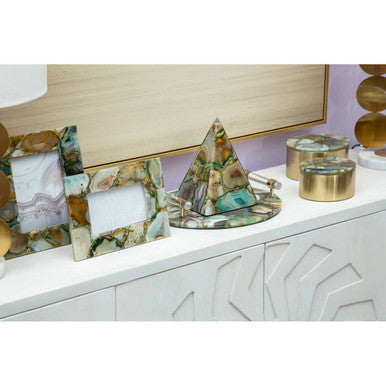 Bowerbird Large Green Agate 5In X 7In Photo Frame - Image 4
