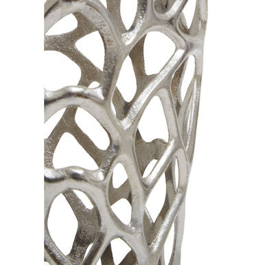 Prato Large Silver Finish Vase