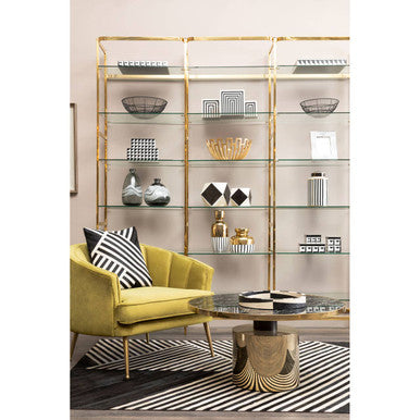 Ezra Black And White Tray