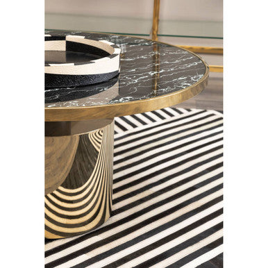 Ezra Black And White Tray