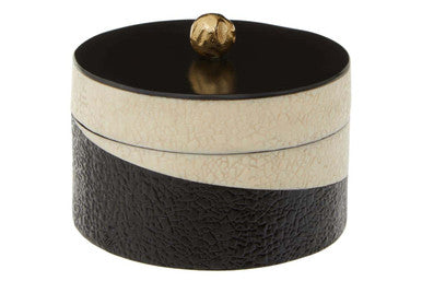 Ezra Small Black And White Trinket Box