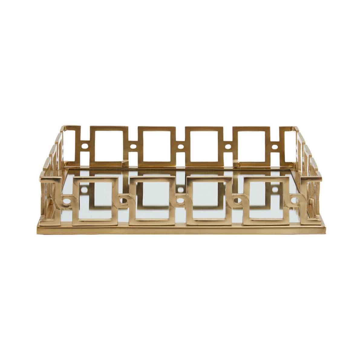 Rhoda Rectangle Gold Mirror Tray