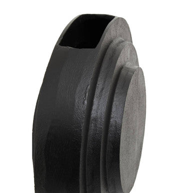 Hapax Round Matt Black Finish Vase