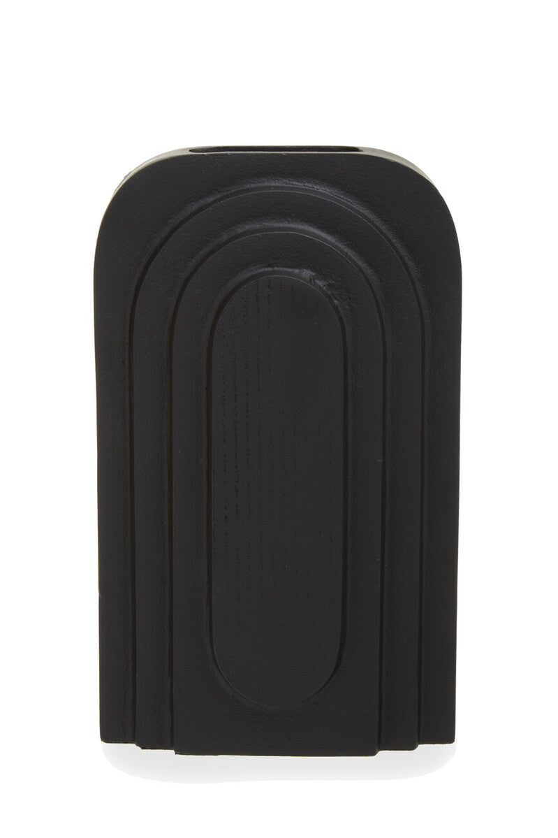 Hapax Tall Matt Black Finish Vase - Image 2
