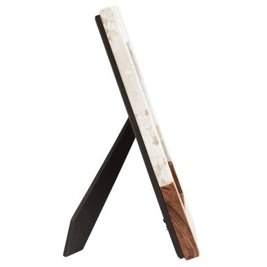 Olena Marble and Acacia Large Photo Frame