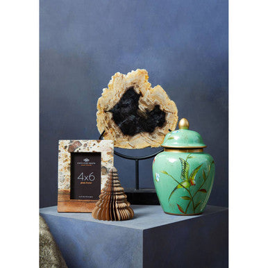 Olena Marble and Acacia Large Photo Frame