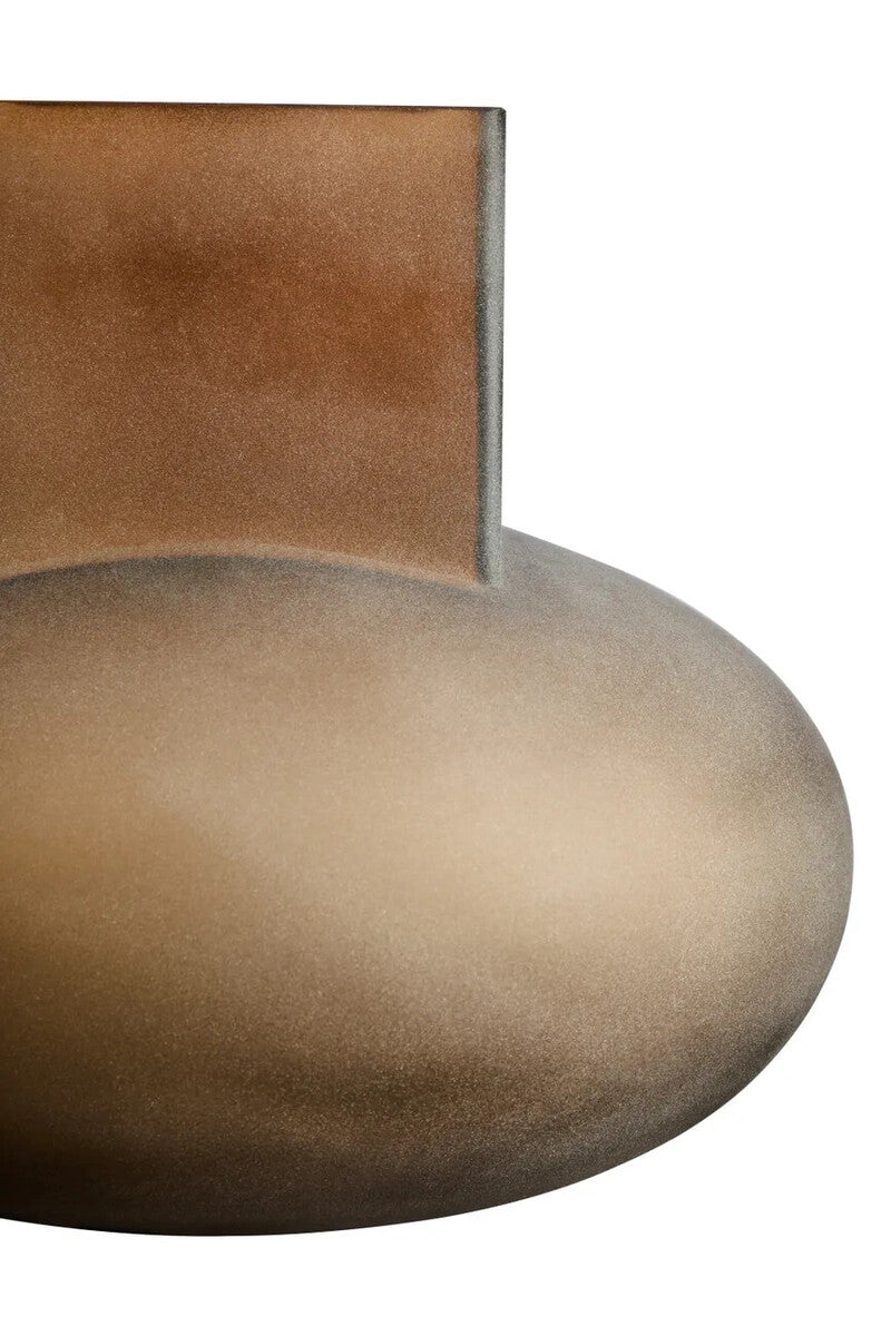Gabi Small Opaque Brown Glass Vase