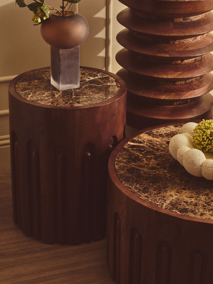 Large Opaque Brown Glass Vase | Gabi