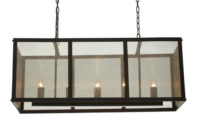 Hampstead Black Finish Wide Pendant Light With Hints of Gold