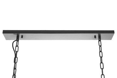 Hampstead Black Finish Wide Pendant Light With Hints of Gold