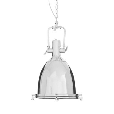 Lexington Large Chrome Plain Pendant Light - Image 3