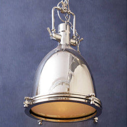 Lexington Large Chrome Plain Pendant Light - Image 2