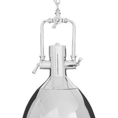 Lexington Large Chrome Plain Pendant Light - Image 5