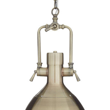 Lexington Large Antique Brass Pendant Light