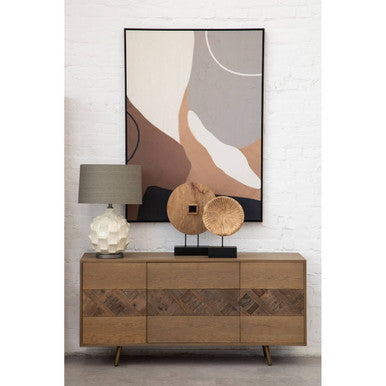 Usha Table Lamp With Grey And Brown Shade - Image 5