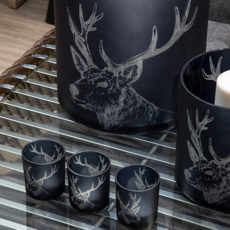 Large Blue Stag Candle Holder - Image 3