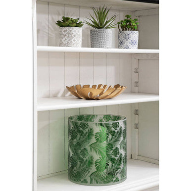 Botanical Large Hurricane Candle Holder