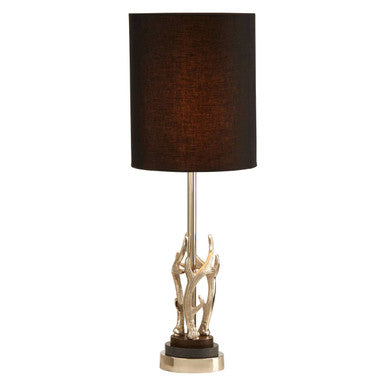 Antler Table Lamp with Marble Base
