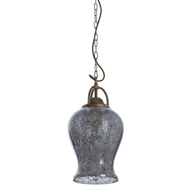 Terina Antique Silver Finish Pendant Light.