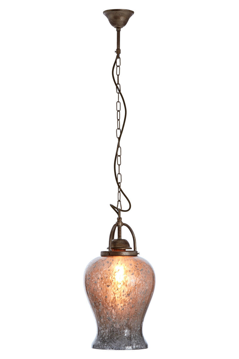 Terina Antique Silver Finish Pendant Light