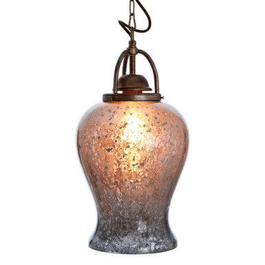 Terina Antique Silver Finish Pendant Light.