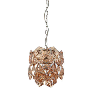 Rydello Small Amber Glass Chandelier - Image 1