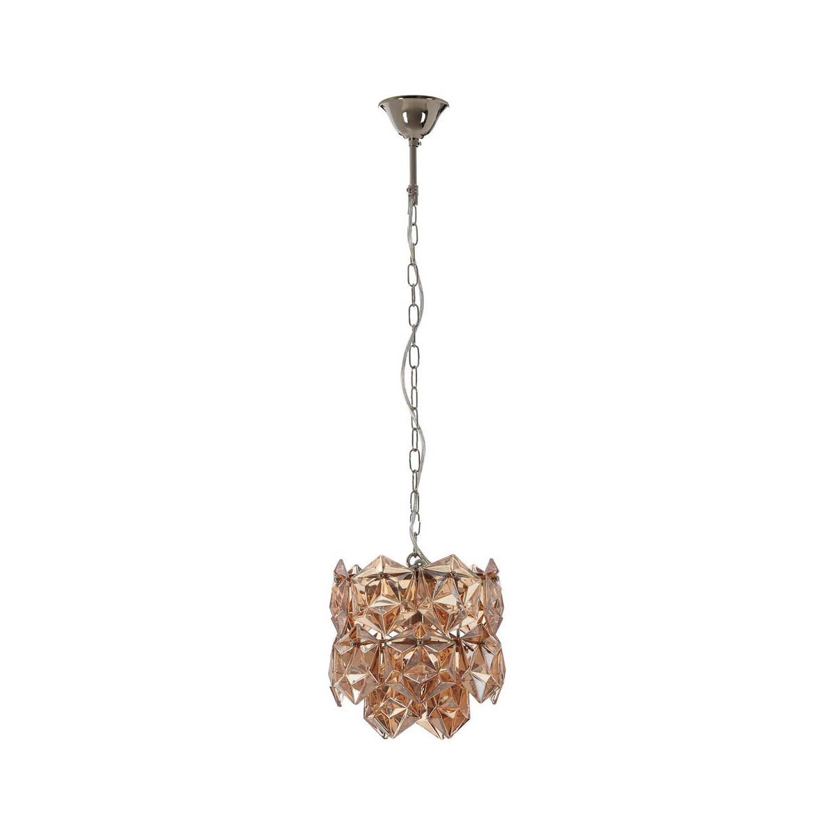 Rydello Small Amber Glass Chandelier.