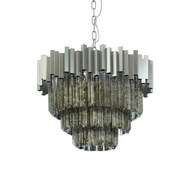 Lustra Small Nickel Painted Chandelier - Image 3