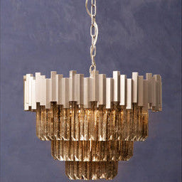 Lustra Small Nickel Painted Chandelier - Image 2