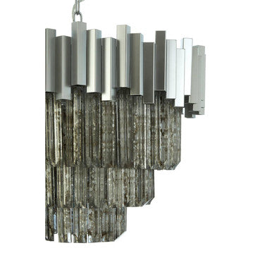 Lustra Small Nickel Painted Chandelier - Image 5