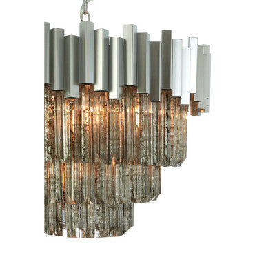 Lustra Small Nickel Painted Chandelier - Image 6
