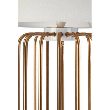 Zora Gold Caged Table Lamp