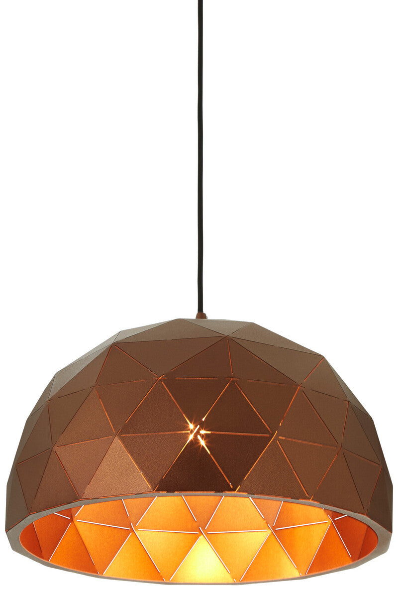Mateo Small Coffee Dome Pendant Light - Image 4