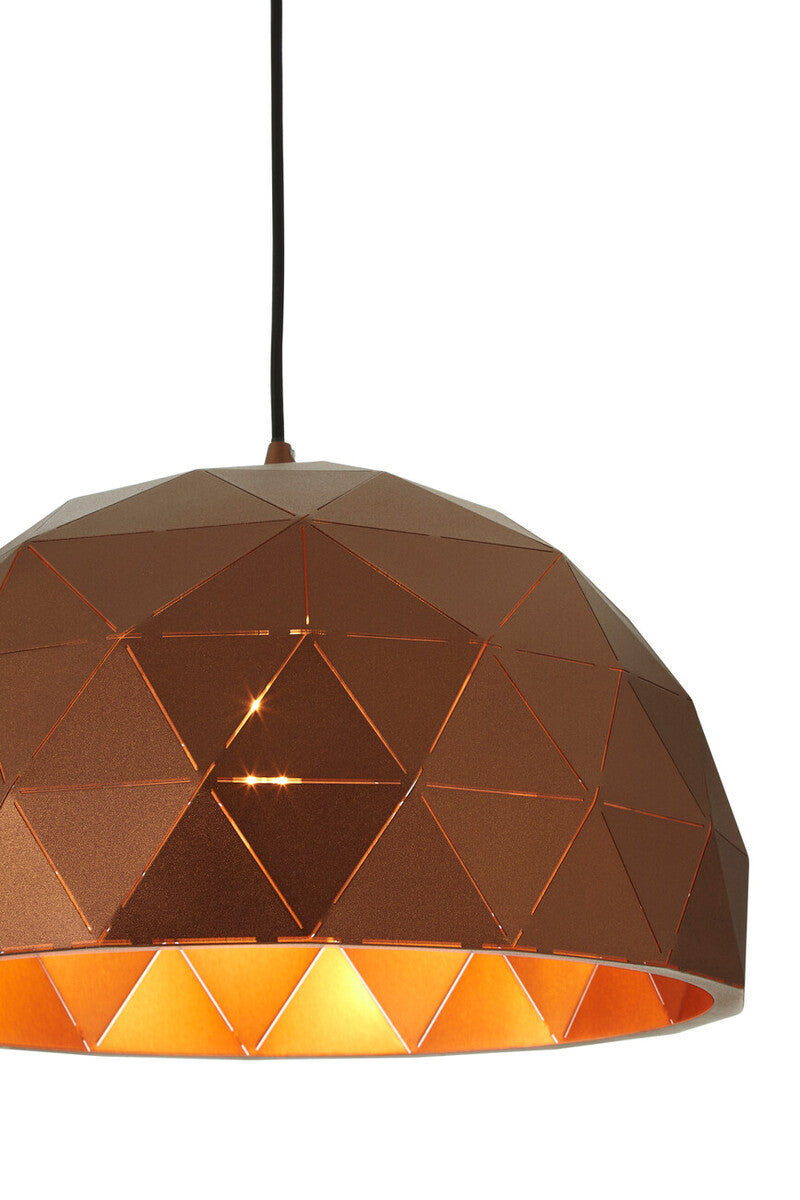 Mateo Small Coffee Dome Pendant Light - Image 6