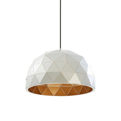 Mateo Small Silver Dome Pendant Light - Image 1