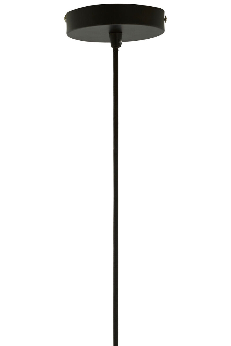 Mateo Medium Black and Copper Dome Pendant Light