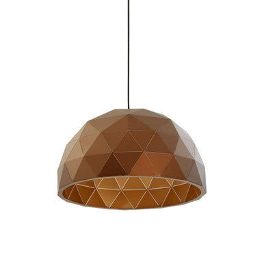 Mateo Medium Coffee Dome Pendant Light - Image 1