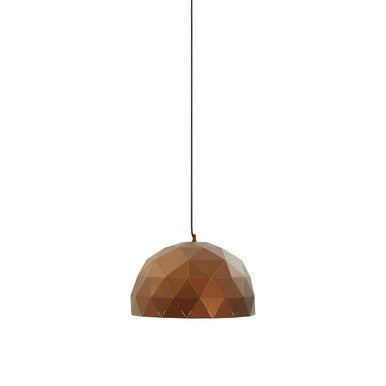 Mateo Medium Coffee Dome Pendant Light