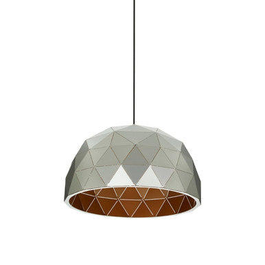 Mateo Medium Silver Dome Pendant Light - Image 1